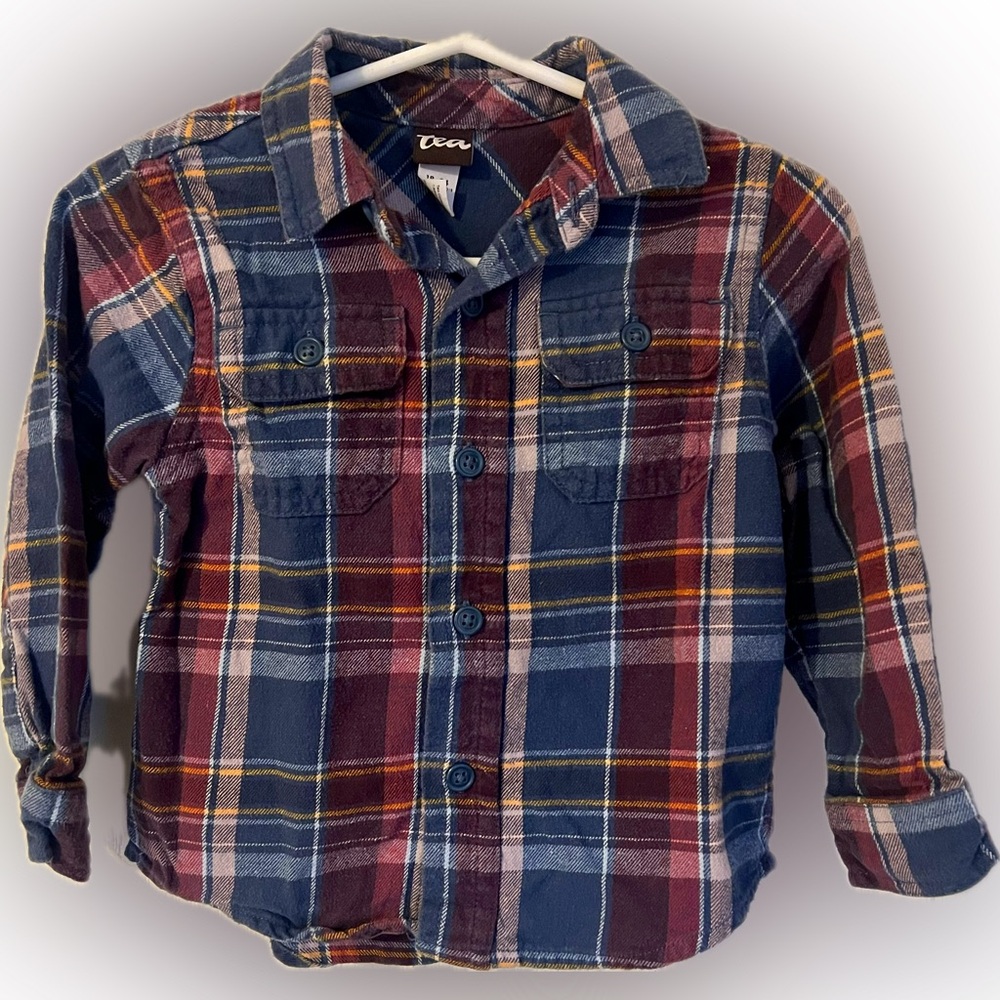 Tea Collection Flannel Button-Up